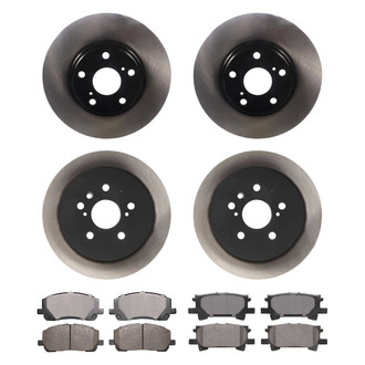 Advics® - Ultra-Premium™ Front and Rear Brake Kit with Ceramic Pads