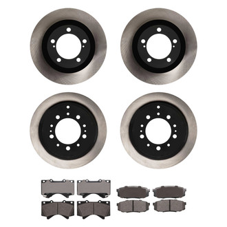 Advics® - Ultra-Premium™ Front and Rear Brake Kit with Ceramic Pads