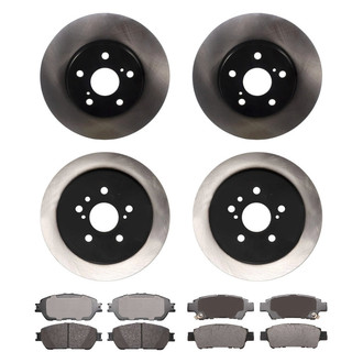 Advics® - Ultra-Premium™ Front and Rear Brake Kit with Ceramic Pads