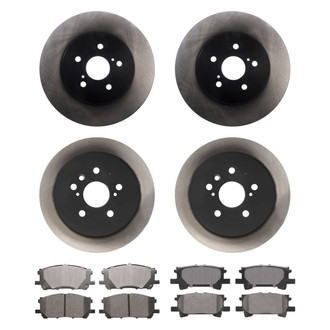 Advics® - Ultra-Premium™ Front and Rear Brake Kit with Ceramic Pads