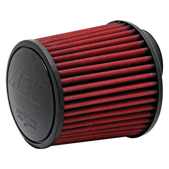 AEM Intakes® - DryFlow® Round Tapered Red Air Filter (2.75" F x 5.5" B x 4.75" T x 5" H)
