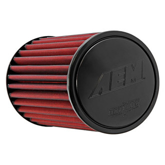 AEM Intakes® - DryFlow® Round Tapered Red Air Filter (3.5" F x 6" B x 5.125" T x 8.938" H)
