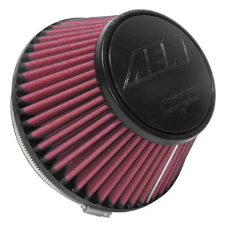AEM Intakes® - DryFlow® Round Tapered Red Air Filter (6" F x 7.375" B x 4.781" T x 4" H)