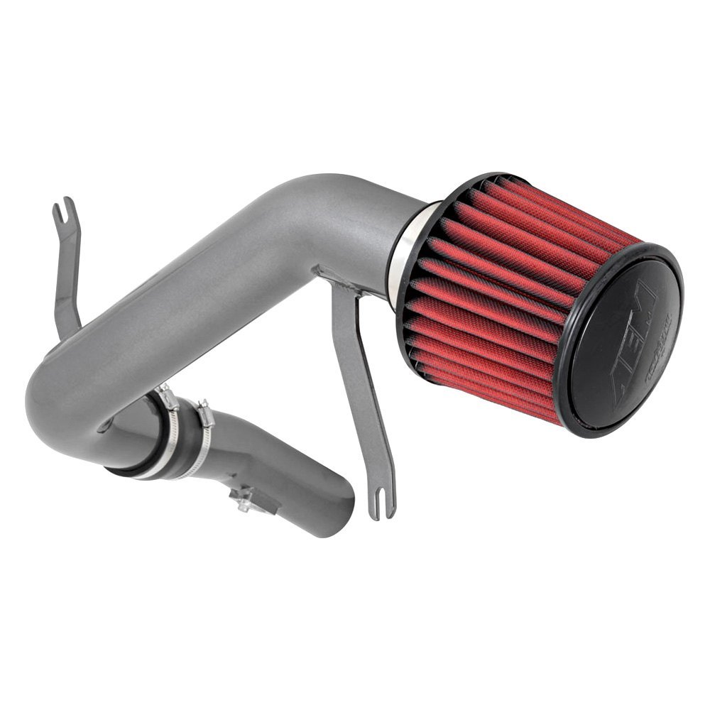 Aem Intakes C Aluminum Gunmetal Gray Cold Air Intake System With Red Filter