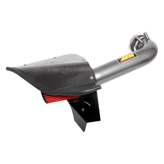 AEM Intakes® - Aluminum Gunmetal Gray Cold Air Intake System with Red Filter
