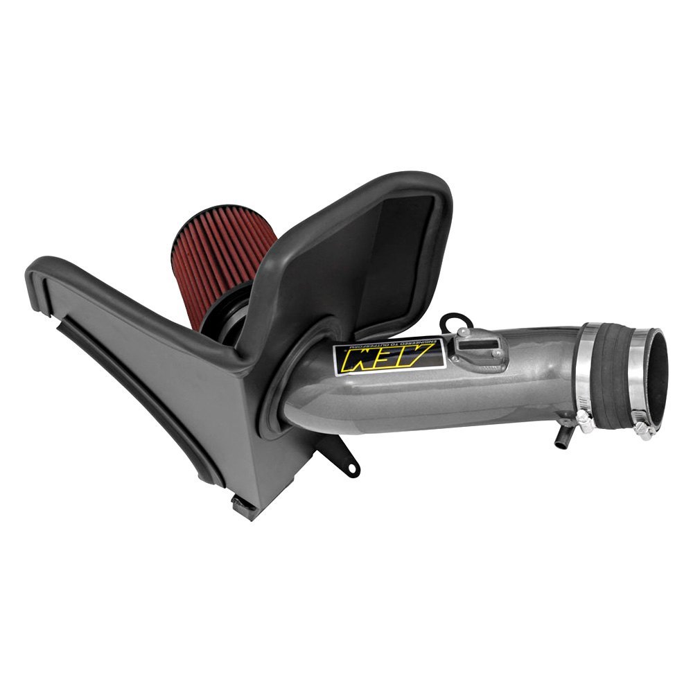 AEM Intakes Honda Ridgeline Aluminum Gunmetal Gray Cold Air Intake System With Red Filter