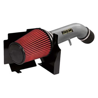 AEM Intakes® - Brute Force® Aluminum Gunmetal Gray Cold Air Intake System with Red Filter