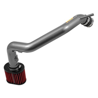 AEM Intakes® - Aluminum Gunmetal Gray Cold Air Intake System with Red Filter