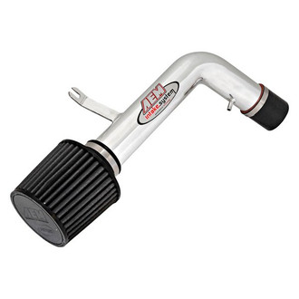 AEM Intakes® - Aluminum Polished Short Ram Air Intake System with Red Filter