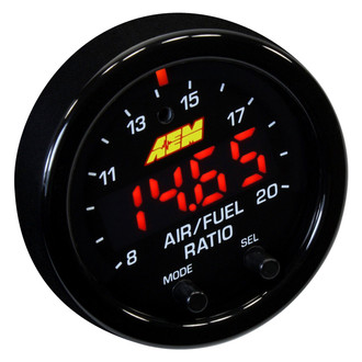 AEM Performance Electronics® - X-Series 2-1/16" OBDII Wideband AFR Controller Gauge, Black