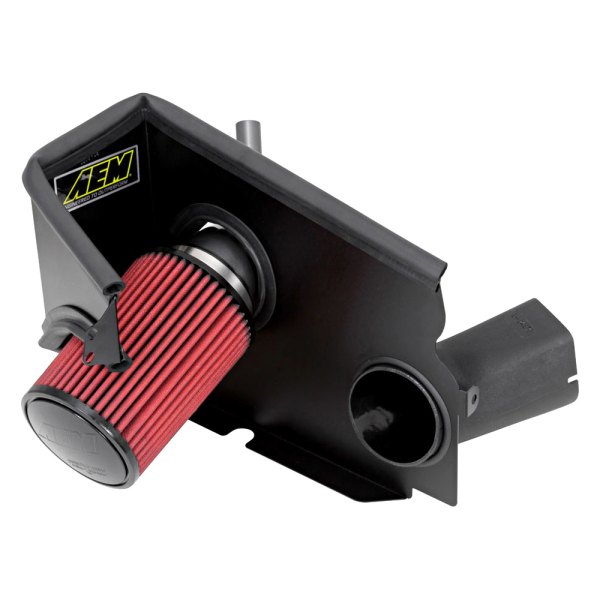AEM Intakes® 21728C Aluminum Chrome Cold Air Intake System with Red
