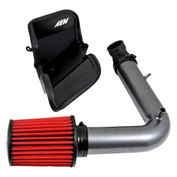 Aem C Aluminum Gunmetal Gray Cold Air Intake System With Red