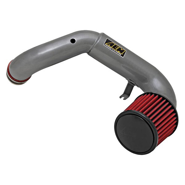 AEM Intakes® 246106C Dual Chamber Aluminum Gunmetal Gray Cold Air Intake System with Red Filter