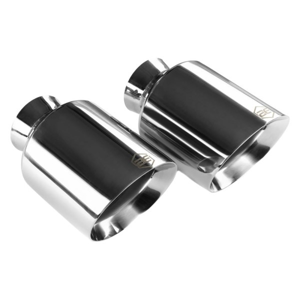 AERO Exhaust® - 304 SS Round Angle Cut Polished Exhaust Tips