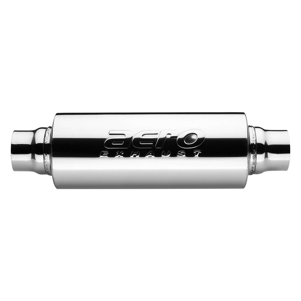 AERO Exhaust® Honda Prelude 1989 AR Series 304 Stainless Steel Round Performance Exhaust Resonator