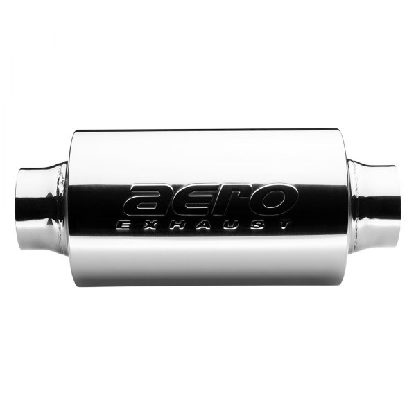 AERO Exhaust® - AR Series 304 Stainless Steel Round Performance Exhaust Resonator