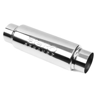 AERO Exhaust® - AR Series 304 Stainless Steel Round Performance Exhaust Resonator (3" Center ID, 3" Center OD, 14.5" Length)