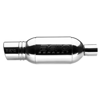 AERO Exhaust® - Turbine Series Round Performance Exhaust Muffler with 4" Rolled Tip
