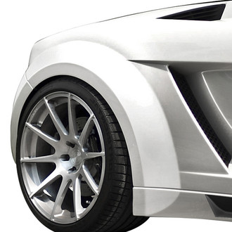 Aero Function® - AF-1 Style Wide Body Fiberglass Rear Fender Flares (Unpainted)