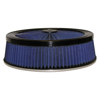 aFe® - Magnum Flow® TOP Racer Pro 5R Round Panel Blue Air Filter (12" ID x 14" OD x 4" H)