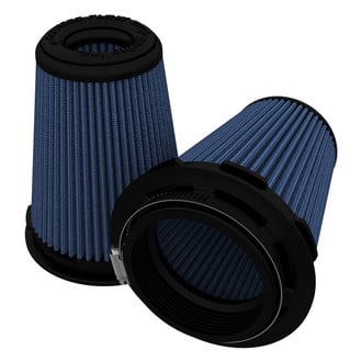 aFe® - Magnum Flow® Pro 5R Round Tapered Blue Air Filter (Pair) (5" B x 3.5" T x 6" H)