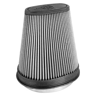 aFe® - Magnum Flow® Pro Dry S Oval Tapered Gray Air Filter (7.75" FIL x 5.75" FIW x 9" BOL x 7" BOW x 6" TOL x 2.75" TOW x 9.5" H)