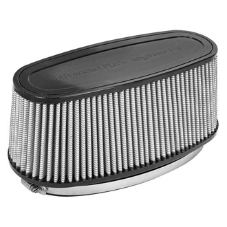 aFe® - Magnum Flow® Pro Dry S Oval Tapered Gray Air Filter (11.41" FIL x 4" FIW x 14" BOL x 5.5" BOW x 12" TOL x 3.5" TOW x 5" H)