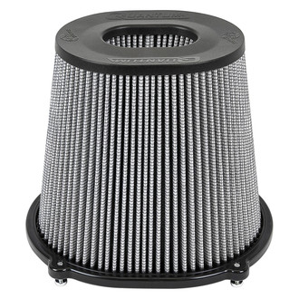 aFe® - Quantum® Pro Dry S Oval Tapered Gray Air Filter (5.5" FIL x 4.3" FIW x 8.5" BOL x 7.3" BOW x 5.8" TOL x 4.5" TOW x 9" H)
