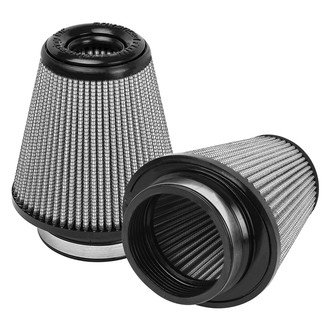 aFe® - Magnum Flow® Pro Dry S Round Tapered Gray Air Filter (Pair) (3.5" F x 5.75" BOL x 5" BOW x 3.5" T x 6" H)