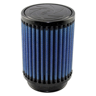 aFe® - Magnum Flow® Pro 5R Round Straight Blue Air Filter (2" F x 3" B x 3" T x 4" H)