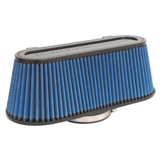 aFe® - Magnum Flow® Pro 5R Oval Tapered Blue Air Filter (3.88" F x 14" BOL x 5.5" BOW x 12" TOL x 3.5" TOW x 5" H)