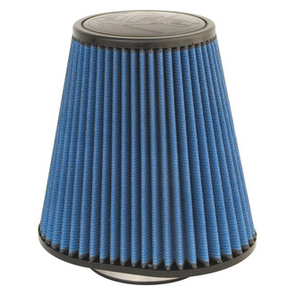 aFe® - Magnum Flow® Pro 5R Oval Tapered to Round Blue Air Filter (4.375" F x 6" BOL x 9" BOW x 5.5" T x 9" H)