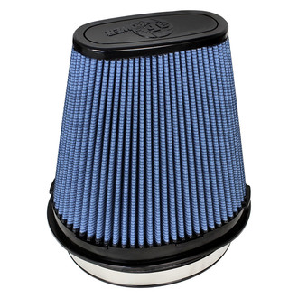 aFe® - Magnum Flow® Pro 5R Oval Tapered Blue Air Filter (7.75" FIL x 5.75" FIW x 9" BOL x 7" BOW x 6" TOL x 2.75" TOW x 8.5" H)
