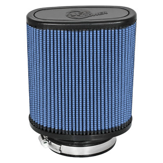 aFe® - Magnum Flow® Pro 5R Oval Tapered Blue Air Filter (3.5" F x 5.75" BOL x 5" BOW x 6" TOL x 2.5" TOW x 6.5" H)