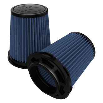 aFe® - Magnum Flow® Pro 5R Round Tapered Blue Air Filter (Pair) (4" F x 6" B x 4.75" T x 7" H)