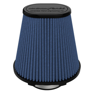 aFe® - Magnum Flow® Pro 5R Oval Tapered Blue Air Filter (4" F x 7.75" BOL x 6.5" BOW x 4.75" TOL x 3.5" TOW x 7" H)