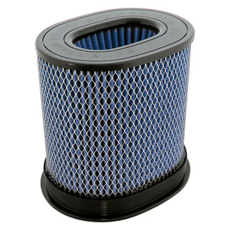 aFe® - Magnum Flow® Pro 5R Oval Straight Blue Air Filter (7" FIL x 4.75" FIW x 9" BOL x 7" BOW x 9" TOL x 7" TOW x 9" H)