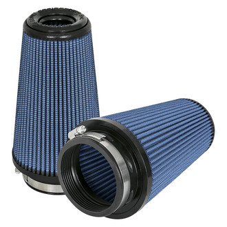 aFe® - Magnum Flow® Pro 5R Round Tapered Blue Air Filter (Pair) (3.5" F x 5" B x 3.5" T x 8" H)