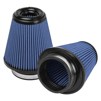 aFe® - Magnum Flow® Pro 5R Round Tapered Blue Air Filter (Pair) (3.5" F x 5.75" BOL x 5" BOW x 3.5" T x 6" H)
