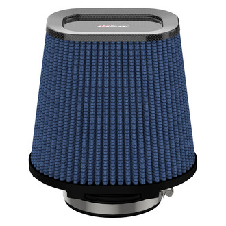 aFe® - Magnum Flow® Pro 5R Oval Tapered Blue Air Filter (4" F x 7.75" BOL x 6.5" BOW x 5.75" TOL x 3.75" TOW)