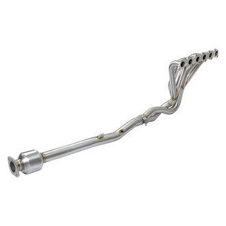 aFe® - Twisted Steel™ 304 SS Long Tube Exhaust Headers with Catted Connection Pipes