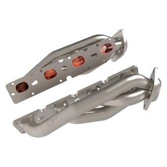 aFe® 48-38029-T - Twisted Steel™ 304 SS Titanium Cerakote Ceramic Short Tube Exhaust Headers