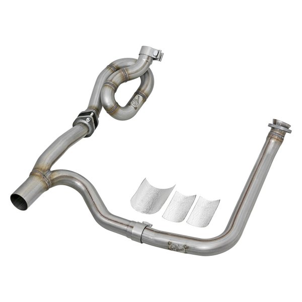aFe® - Twisted Steel™ 409 SS Y-Pipe with Loop Relocation Pipe