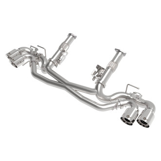 aFe® - Mach Force XP™ 304 SS Muffler Delete Cat-Back Exhaust System with Quad Rear Exit
