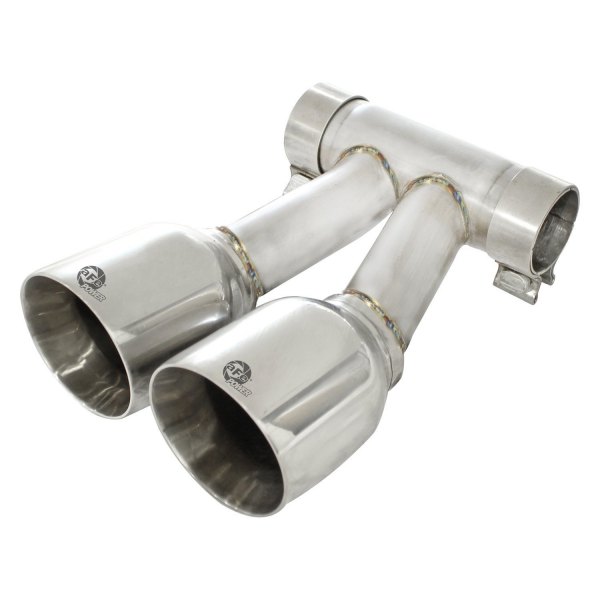 aFe® - Mach Force XP™ 304 SS Round Straight Cut Dual Polished Exhaust Tip
