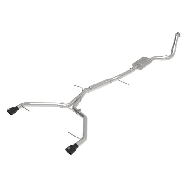aFe® Audi A4 2019 Mach Force XP™ 304 SS CatBack Exhaust System with Split Rear Exit