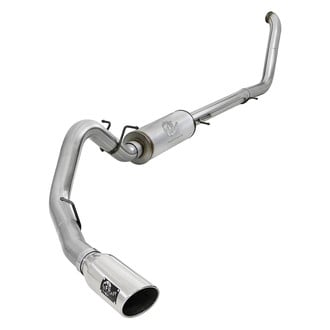 aFe® 49-43008-P - Large Bore HD™ 409 SS Turbo-Back Exhaust System with Single Side Exit