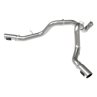 aFe® - Large Bore HD™ 409 SS DPF-Back Exhaust System with Split Side Exit