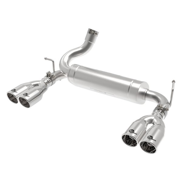 aFe® - Rebel Series™ 409 SS Axle-Back Exhaust System, Jeep Wrangler