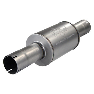 aFe® - Atlas™ Aluminized Steel Round Gray Exhaust Muffler